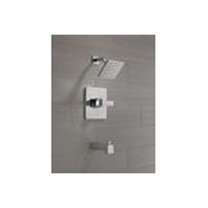 DELTA® 14 Series Velum™ Monitor® T14437 Tub and Shower Faucet Trim, Chrome, 1-Handle, 1.75 gpm