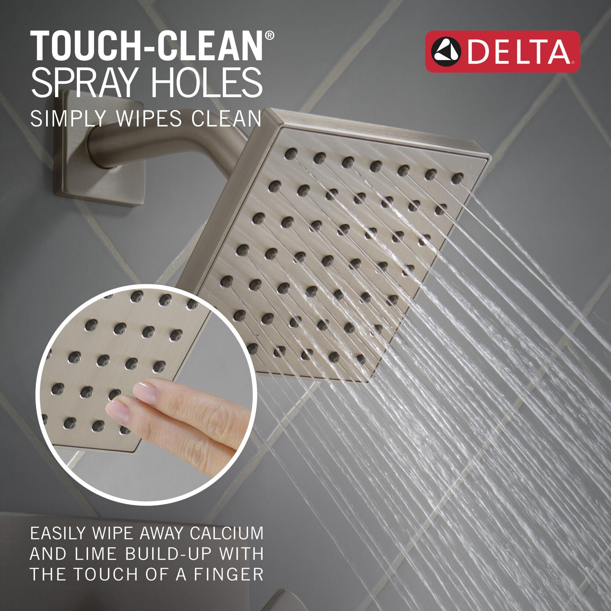DELTA® Velum™ T14437-SS Tub and Shower, Brass, Stainless, 1-Handle, 1.75 gpm thumbnail 3