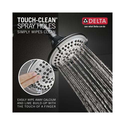 DELTA® Lahara® T14438 Tub and Shower Trim Kit, 1/2 in, IPS, Brass, Chrome, 1-Handle, 1.75 gpm