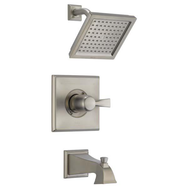 DELTA® Monitor® Monitor® 14 Series Dryden® T14451-SS Tub and Shower Faucet Trim, Stainless Steel, 1 -Handle thumbnail 2