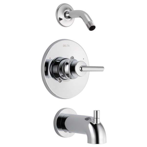 DELTA® Monitor® Monitor® 14 Series Trinsic® T14459-LHD Tub and Shower Faucet Trim, Chrome, 1 -Handle