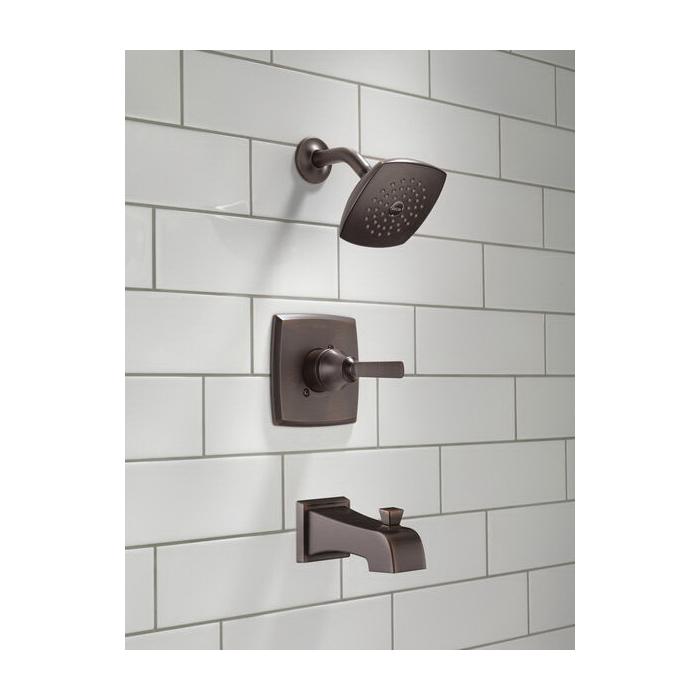 DELTA® Ashlyn® T14464-RB Tub and Shower Trim Kit, 1/2 in, IPS x Sweat, Brass, Venetian Bronze, 1 -Handle, 1.75 gpm thumbnail 2