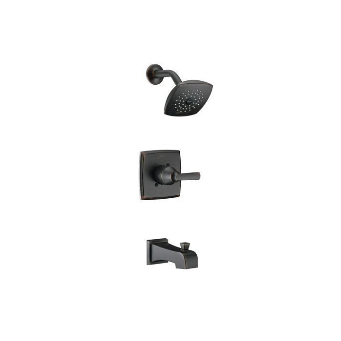DELTA® Ashlyn® T14464-RB Tub and Shower Trim Kit, 1/2 in, IPS x Sweat, Brass, Venetian Bronze, 1 -Handle, 1.75 gpm thumbnail 4