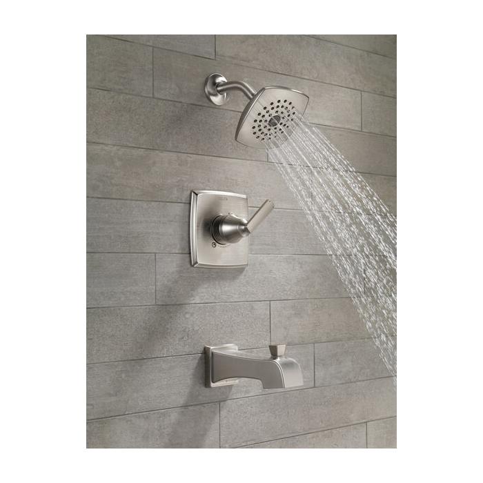 DELTA® Ashlyn® T14464-SS Tub and Shower Trim Kit, 1/2 in, IPS x Sweat, Brass, Brilliance® Stainless Steel, 1 -Handle thumbnail 3