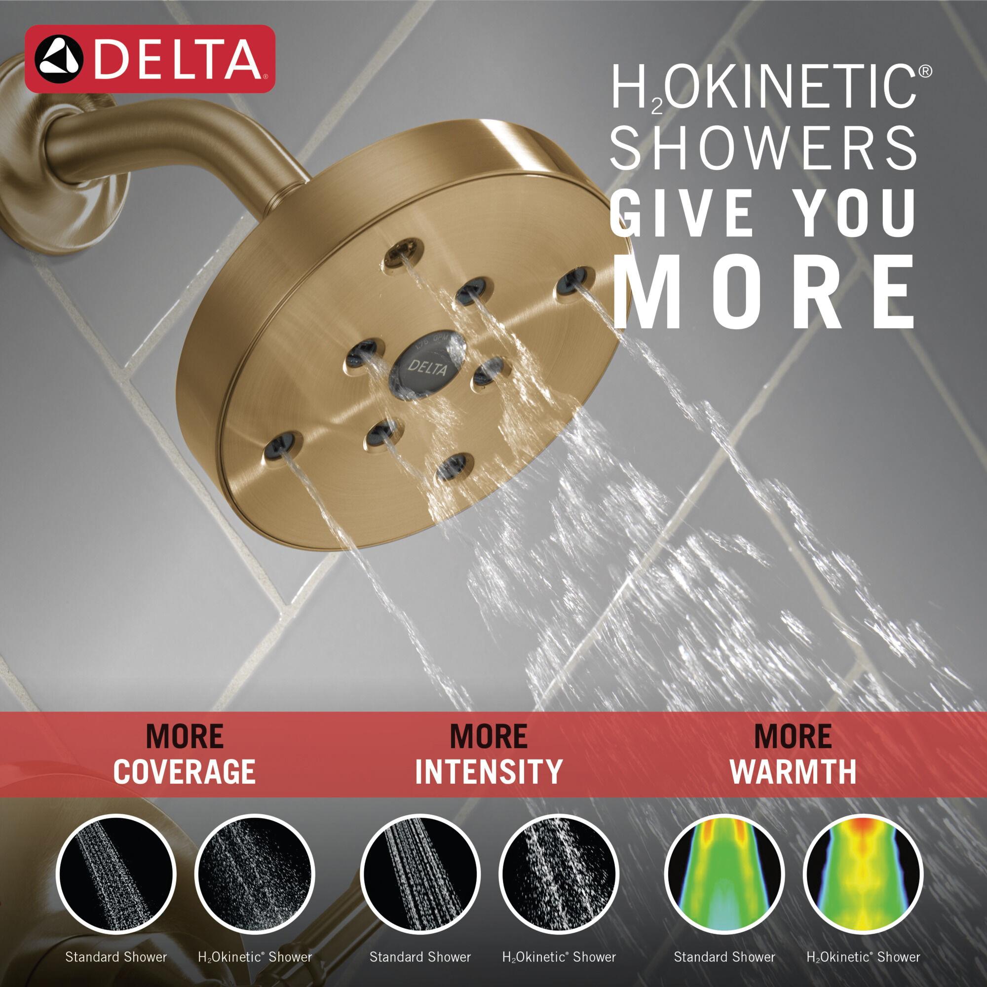 DELTA® Broderick® T14484-CZ-PR Tub Shower Trim, Lumicoat® Champagne Bronze, 1-Handle, 1.75 gpm thumbnail 3
