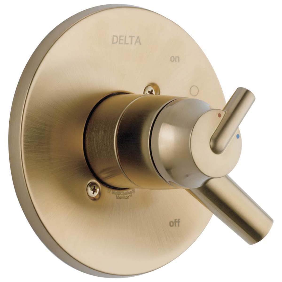 DELTA® Monitor® 17 Series Trinsic® T17059-CZ Valve Trim, Lever Handle, 1-Handle -Handle, Brass