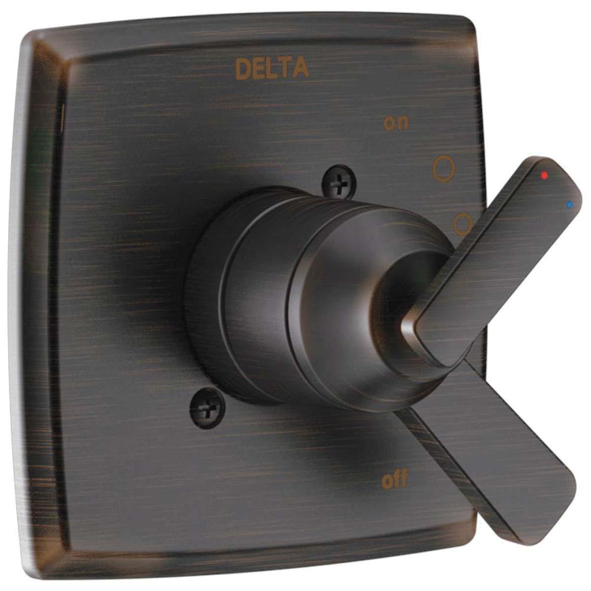DELTA® 17 Series Ashlyn® T17064-RB Valve Only Trim, Lever Handle, 1-Handle -Handle, Plastic/Zinc, Venetian Bronze