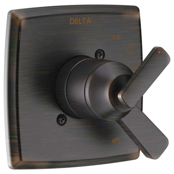 DELTA® 17 Series Ashlyn® T17064-RB Valve Only Trim, Lever Handle, 1-Handle -Handle, Plastic/Zinc, Venetian Bronze thumbnail 2