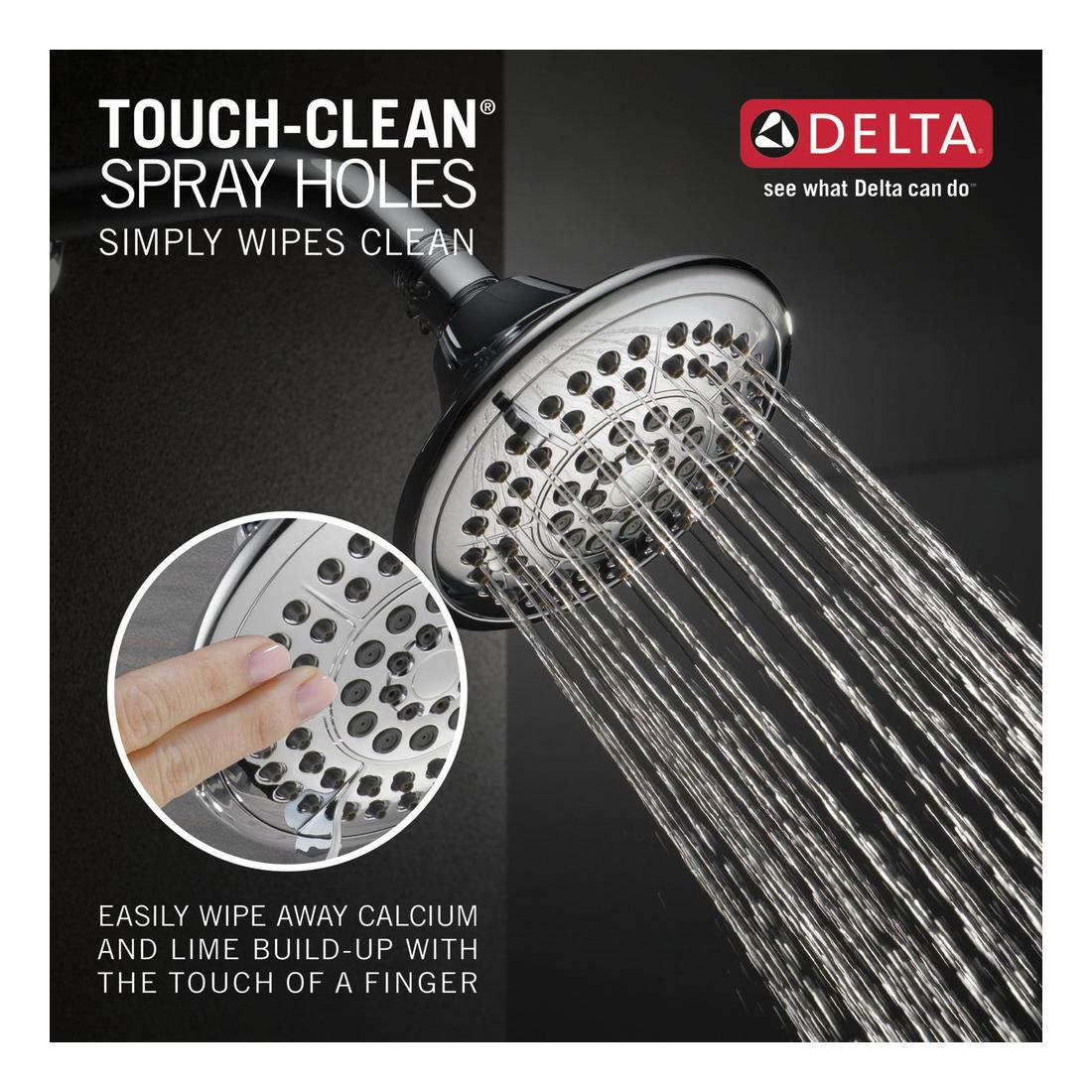 DELTA® Lahara® T17238 Shower Trim Kit, Brass, Chrome, 1-Handle-Handle, 1.75 gpm thumbnail 4