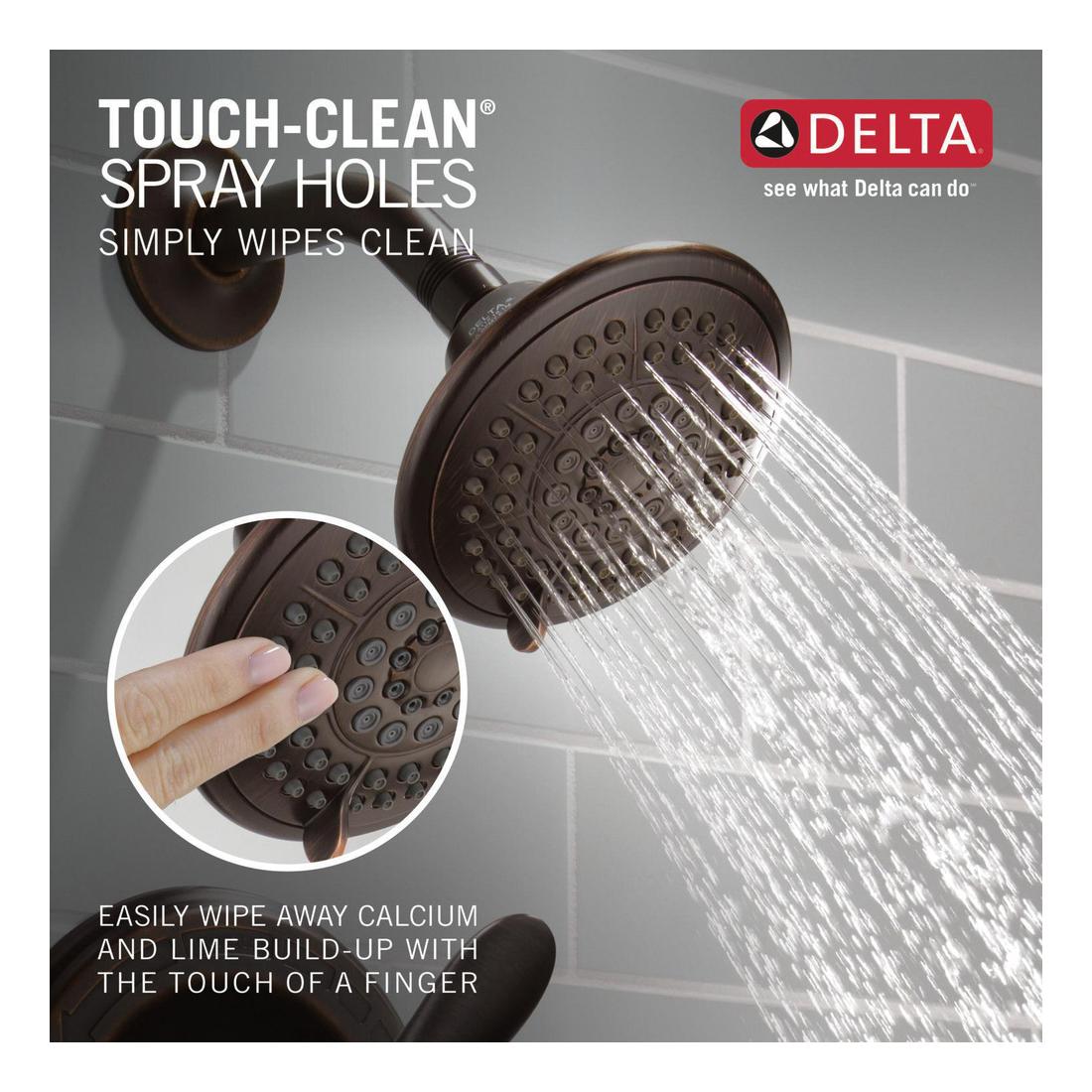 DELTA® Lahara® T17238-RB Shower Trim Kit, Brass, Venetian Bronze, 1-Handle -Handle, 1.75 gpm thumbnail 4