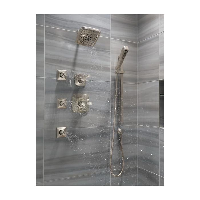 DELTA® 17 Series Tesla® T17252-SS Shower Trim Kit, Brass, Brilliance Stainless Steel, 2-Handle -Handle, 1.75 gpm thumbnail 3