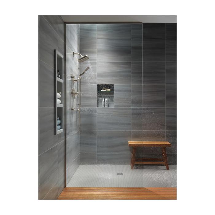 DELTA® 17 Series Tesla® T17252-SS Shower Trim Kit, Brass, Brilliance Stainless Steel, 2-Handle -Handle, 1.75 gpm thumbnail 4