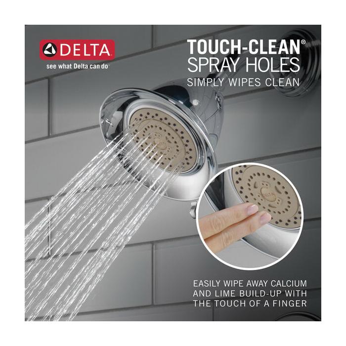 DELTA® Victorian® T17255 Shower Trim Kit, 1/2 in, 3/4 in, Brass, Chrome, 2-Handle-Handle, 2.5 gpm thumbnail 4