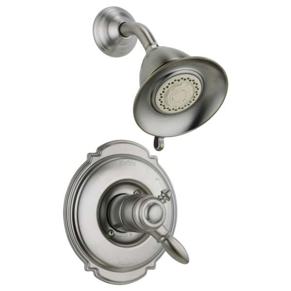 DELTA® Monitor® 17 Series Victorian® T17255-SS Shower Trim, Brass, Brilliance Stainless Steel, 2-Handle -Handle thumbnail 2