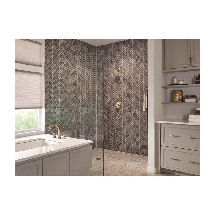 DELTA® Trinsic® T17259-CZ Shower Trim Kit, Brass, Champagne Bronze, 2-Handle -Handle, 1.75 gpm thumbnail 3