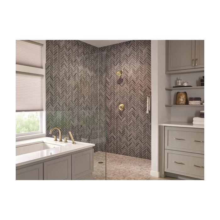 DELTA® Trinsic® T17259-CZ Shower Trim Kit, Brass, Champagne Bronze, 2-Handle -Handle, 1.75 gpm thumbnail 4
