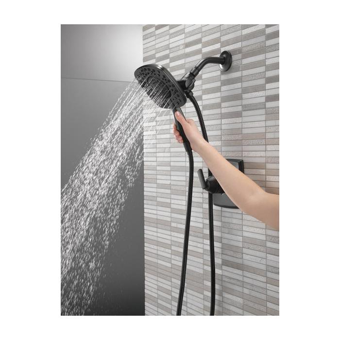 DELTA® Ashlyn® T17264-BL Shower Trim Kit, Brass, Matte Black, 2-Handle -Handle, 1.75 gpm thumbnail 4