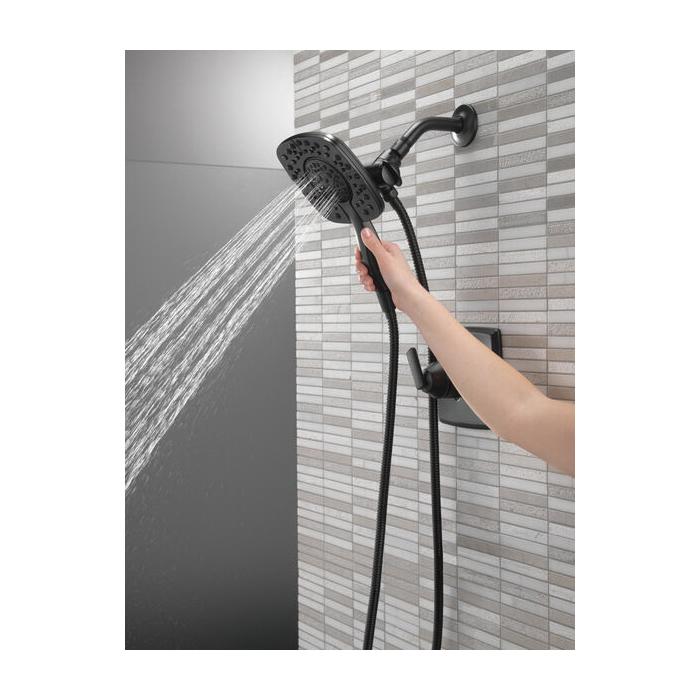 DELTA® Ashlyn® T17264-BL Shower Trim Kit, Brass, Matte Black, 2-Handle -Handle, 1.75 gpm thumbnail 3
