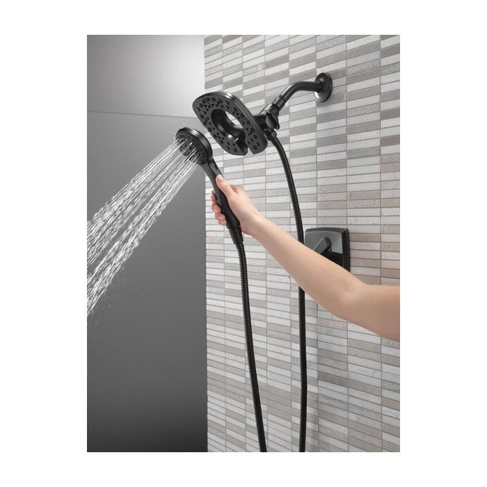 DELTA® Ashlyn® T17264-BL Shower Trim Kit, Brass, Matte Black, 2-Handle -Handle, 1.75 gpm thumbnail 2