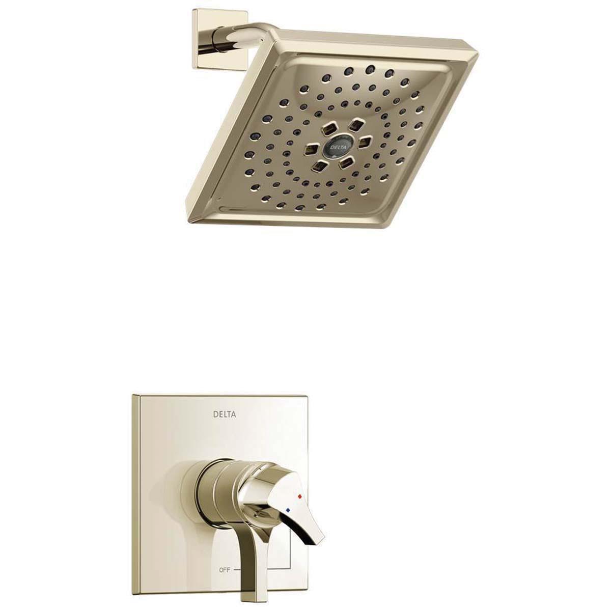 DELTA® 17 Series Zura® T17274-PN Shower Trim, Metal, Polished Nickel, 1-Handle -Handle, 1.75 gpm
