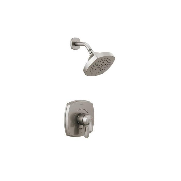 DELTA® Stryke® T17276-SS Shower Trim Kit, 1/2-14, NPT, Brilliance Stainless Steel, 2-Handle -Handle, 1.75 gpm