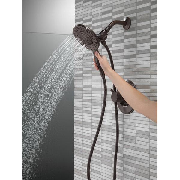 DELTA® 17 Series Linden™ T17293-RB-I Shower Trim, 1/2 in, Brass, Venetian Bronze, 2-Handle -Handle, 1.75 gpm