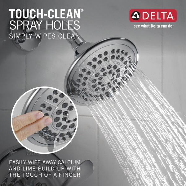 DELTA® Classics™ T17430 Shower Trim Kit, 1/2 in, IPS x Slip x Sweat, Brass, Chrome, 2-Handle, 1.75 gpm thumbnail 3