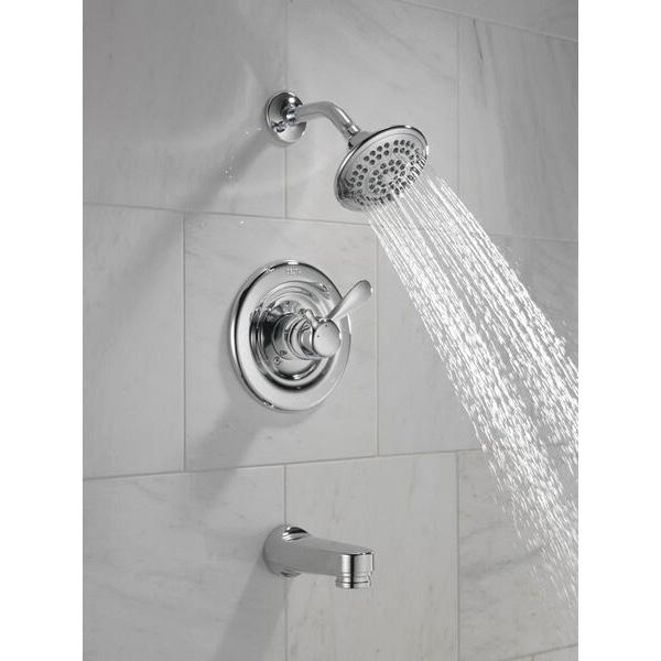 DELTA® Classics™ T17430 Shower Trim Kit, 1/2 in, IPS x Slip x Sweat, Brass, Chrome, 2-Handle, 1.75 gpm thumbnail 2