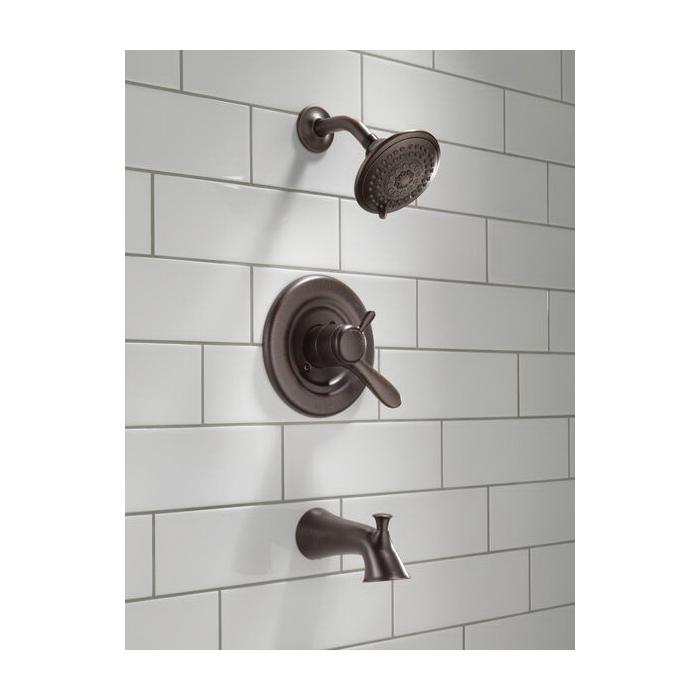 DELTA® Lahara® T17438-RB Shower Trim Kit, 1/2 in, IPS, Brass, Venetian Bronze, 1 -Handle, 1.75 gpm thumbnail 4