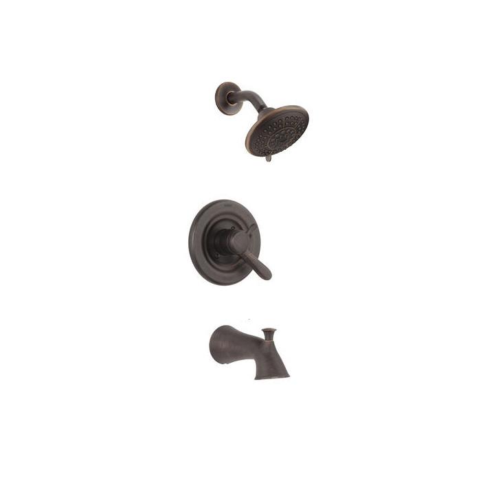 DELTA® Lahara® T17438-RB Shower Trim Kit, 1/2 in, IPS, Brass, Venetian Bronze, 1 -Handle, 1.75 gpm thumbnail 2