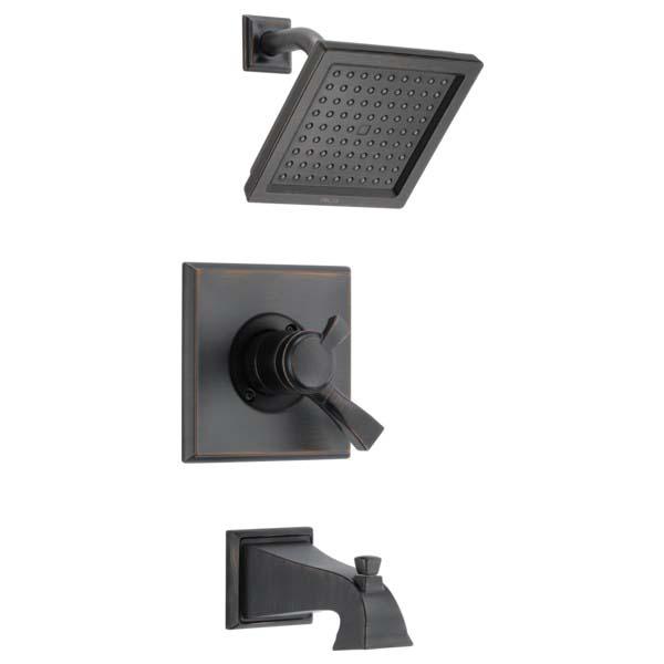 DELTA® Monitor® 17 Series Dryden® T17451-RB Tub and Shower Trim, Brass, Venetian Bronze, 2 -Handle, 2.5 gpm thumbnail 2