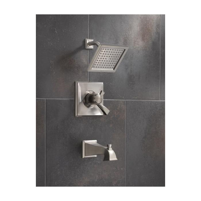 DELTA® Dryden® T17451-SS Shower Trim Kit, 1/2 in, IPS x Sweat, Brass, Brilliance® Stainless Steel, 1 -Handle, 2.5 gpm thumbnail 3