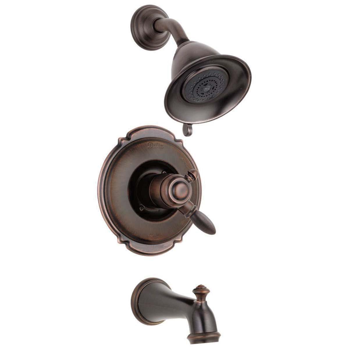 DELTA® Monitor® 17 Series Victorian® T17455-RB Tub and Shower Trim, Brass, Venetian Bronze, 1 -Handle, 2.5 gpm thumbnail 2