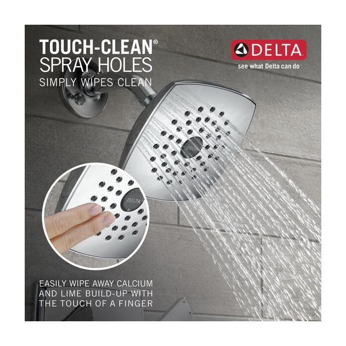 DELTA® 17 Series Ashlyn® T17464 Tub and Shower Trim Kit, IPS x CTS, Brass, Chrome, 2-Handle, 1.75 gpm thumbnail 2