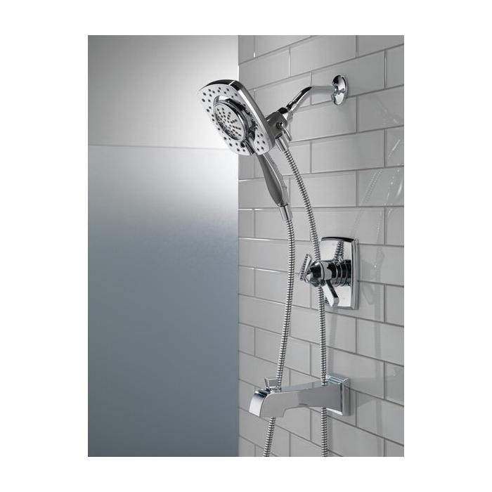 DELTA® Ashlyn® T17464-I Shower Trim Kit, Sweat, Brass, Chrome, 2 -Handle, 1.75 gpm thumbnail 4