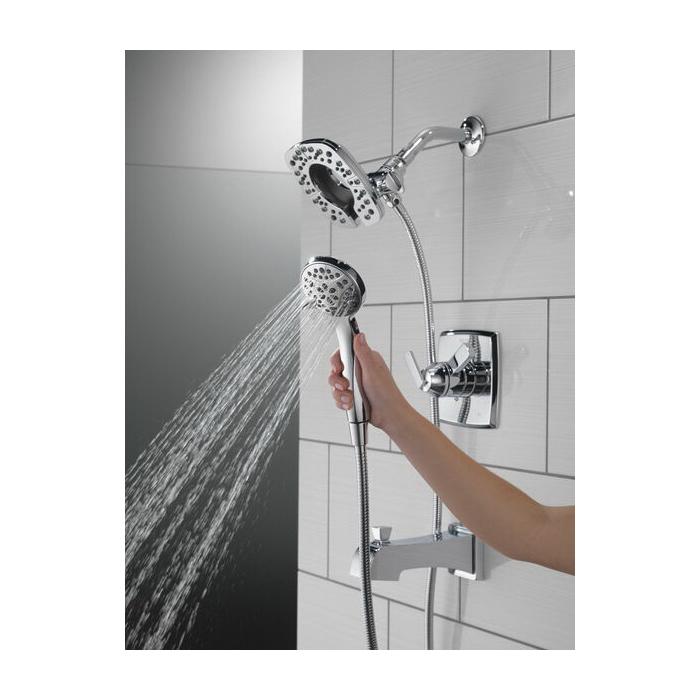 DELTA® Ashlyn® T17464-I Shower Trim Kit, Sweat, Brass, Chrome, 2 -Handle, 1.75 gpm