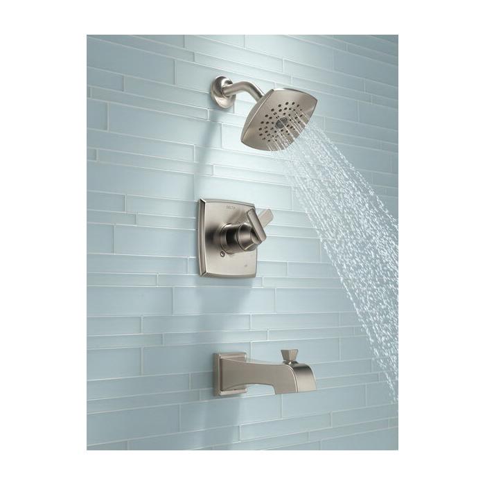 DELTA® Ashlyn® T17464-SS Shower Trim Kit, IPS x Sweat, Brass, Brilliance® Stainless Steel, 2 -Handle, 1.75 gpm thumbnail 2