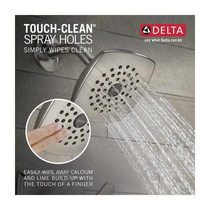 DELTA® Ashlyn® T17464-SS Shower Trim Kit, IPS x Sweat, Brass, Brilliance® Stainless Steel, 2 -Handle, 1.75 gpm thumbnail 4
