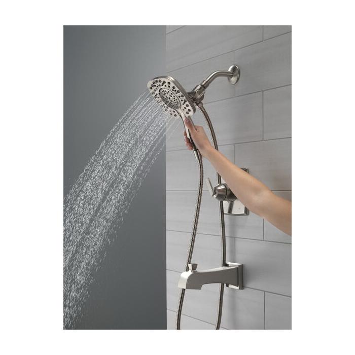 DELTA® Ashlyn® T17464-SS-I Shower Trim Kit, Sweat, Brass, Brilliance® Stainless Steel, 2 -Handle, 1.75 gpm