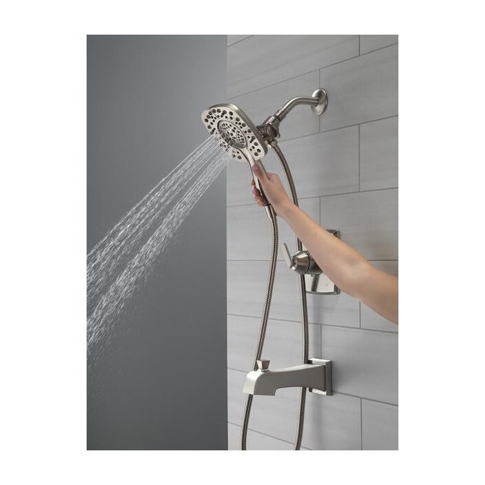 DELTA® Ashlyn® T17464-SS-I Shower Trim Kit, Sweat, Brass, Brilliance® Stainless Steel, 2 -Handle, 1.75 gpm thumbnail 4