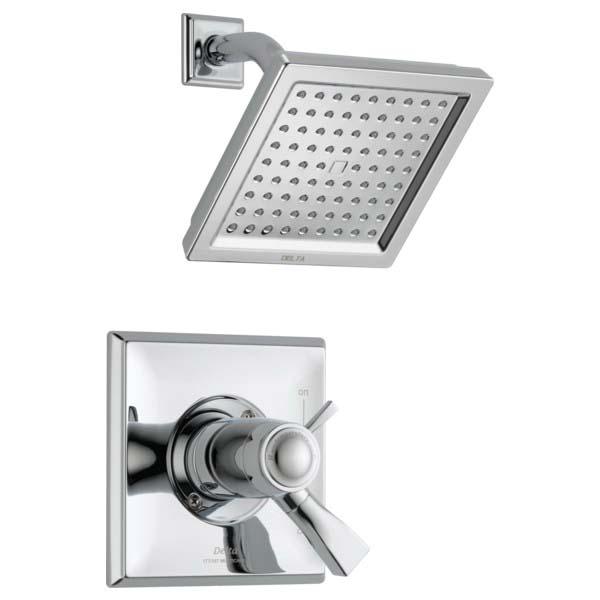 DELTA® TempAssure® 17T Series Dryden™ T17T251 Shower Trim, Brass, Chrome, 2-Handle-Handle, 2.5 gpm thumbnail 2