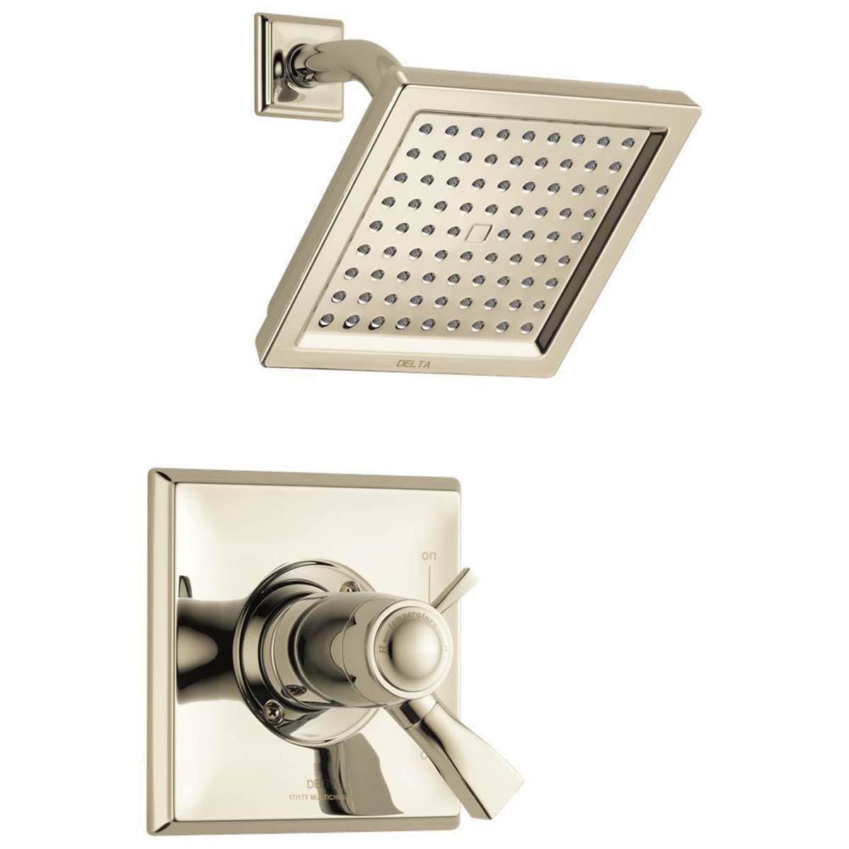 DELTA® 17T Series Dryden™ T17T251-PN Shower Trim, Brass, Polished Nickel, 2-Handle -Handle, 2.5 gpm thumbnail 2