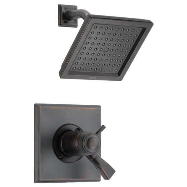 DELTA® TempAssure® 17T Series Dryden™ T17T251-RB Shower Trim, Brass, Venetian Bronze, 2-Handle -Handle, 2.5 gpm thumbnail 2