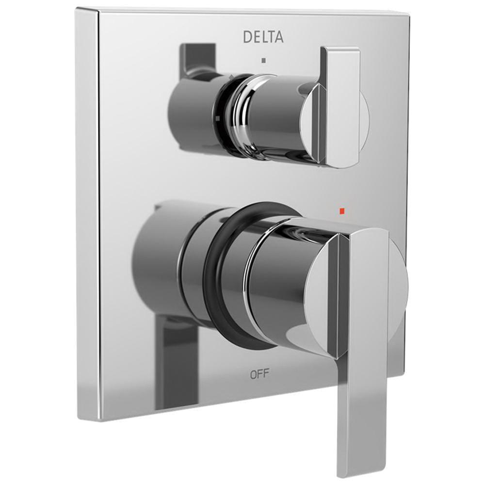 DELTA® 14 Series Ara® T24867 Angular Integrated Diverter Valve Trim, Lever Handle, 2-Handle -Handle, Metal