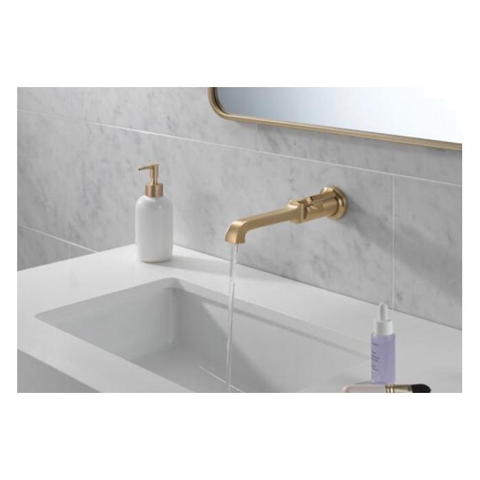 DELTA® Tetra® T3589LF-CZ-PR-WL Bathroom Faucet, 1-Handle, Wall, Vessel, Lumicoat® Champagne Bronze thumbnail 2