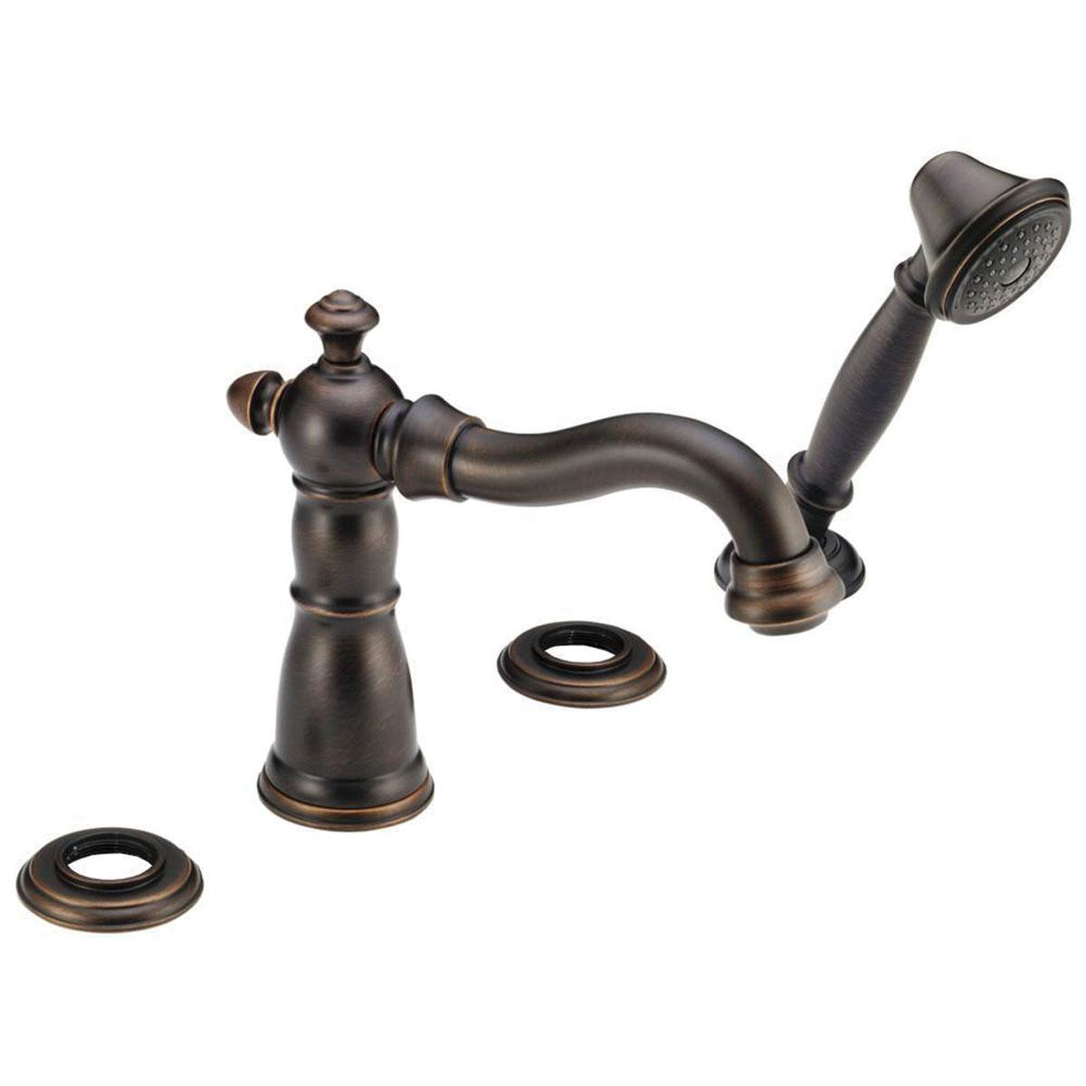 DELTA® Victorian® T4755-RBLHP Tub/WhirlPool Faucet Trim, 4 -Faucet Hole, Brass, Venetian Bronze, 1.75 gpm thumbnail 2