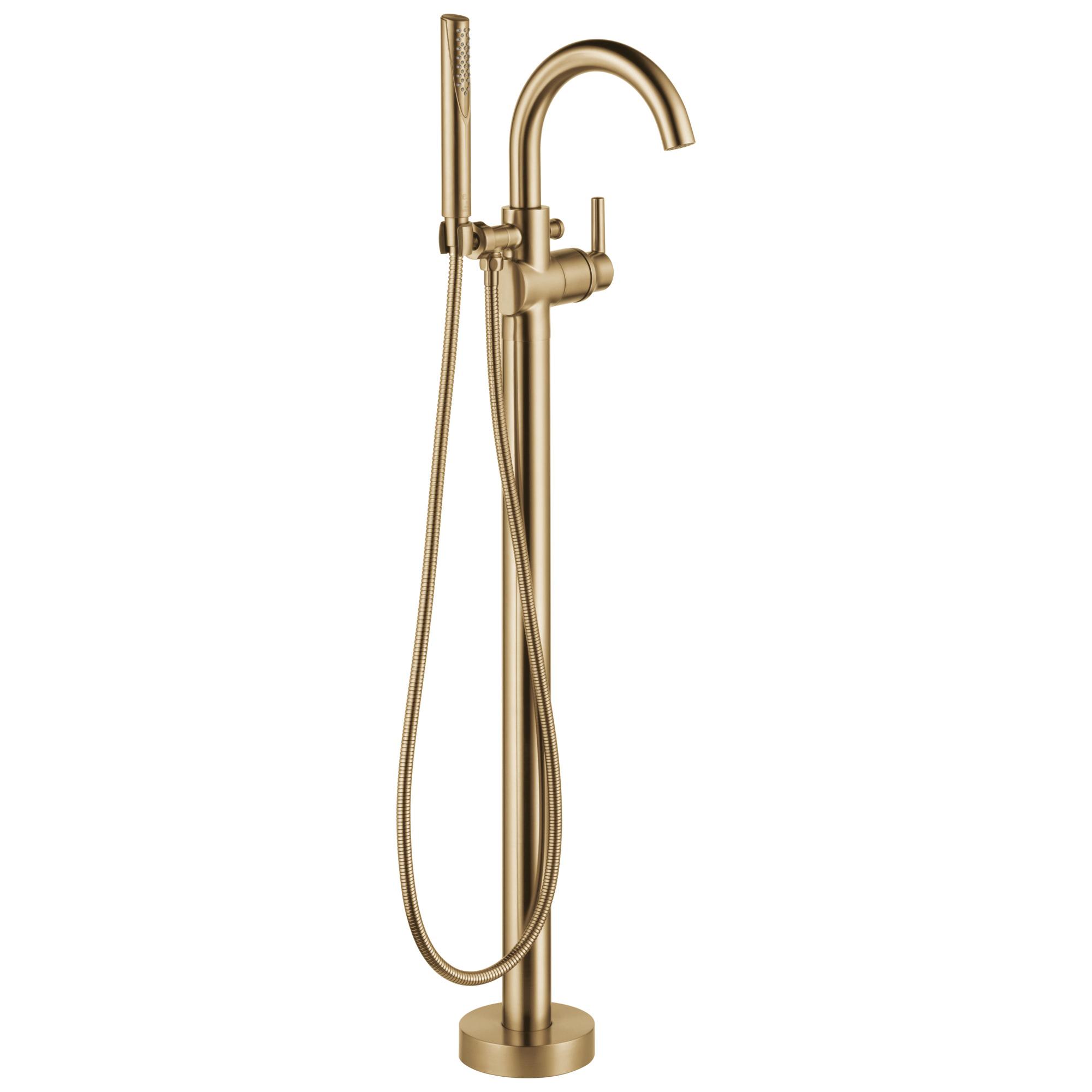 delta® T4759-CZFL Tub Filler Trim, IPS, 1 -Faucet Hole, Brass, Champagne Bronze, 1-Handle -Handle, 8.75 gpm