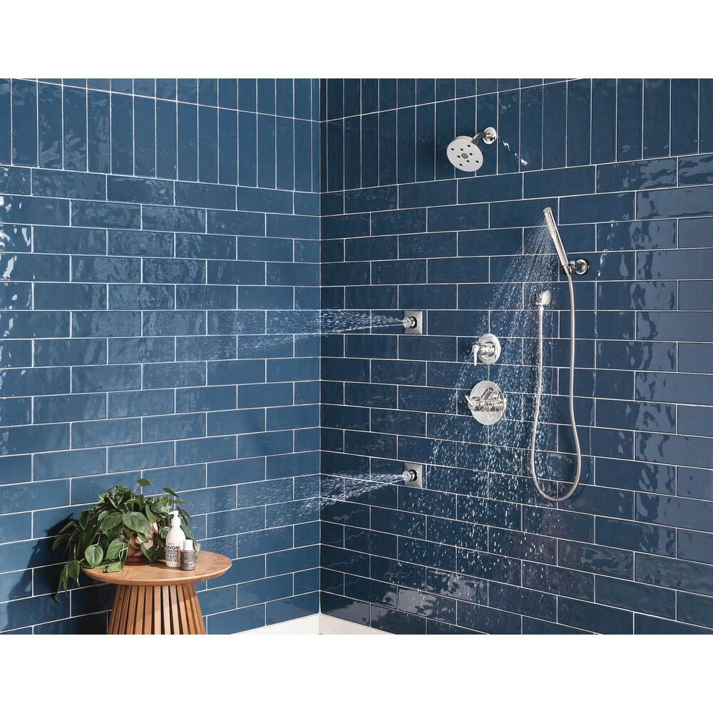 DELTA® HydraChoice™ T50210-PR Spray Head, 1 gpm, 1/2 in, Lumicoat® Chrome, Square Body Spray, 3-1/2 in W thumbnail 2
