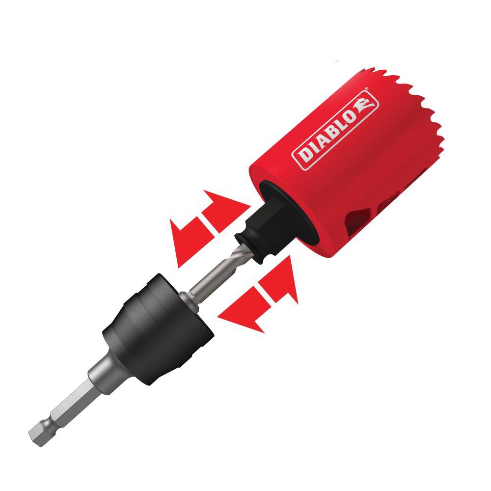 DIABLO® DHS2000CT General Purpose High Performance Hole Saw, 2 in Dia Saw, 3/8 in Arbor Hole, 2-3/8 in D Cutting thumbnail 4