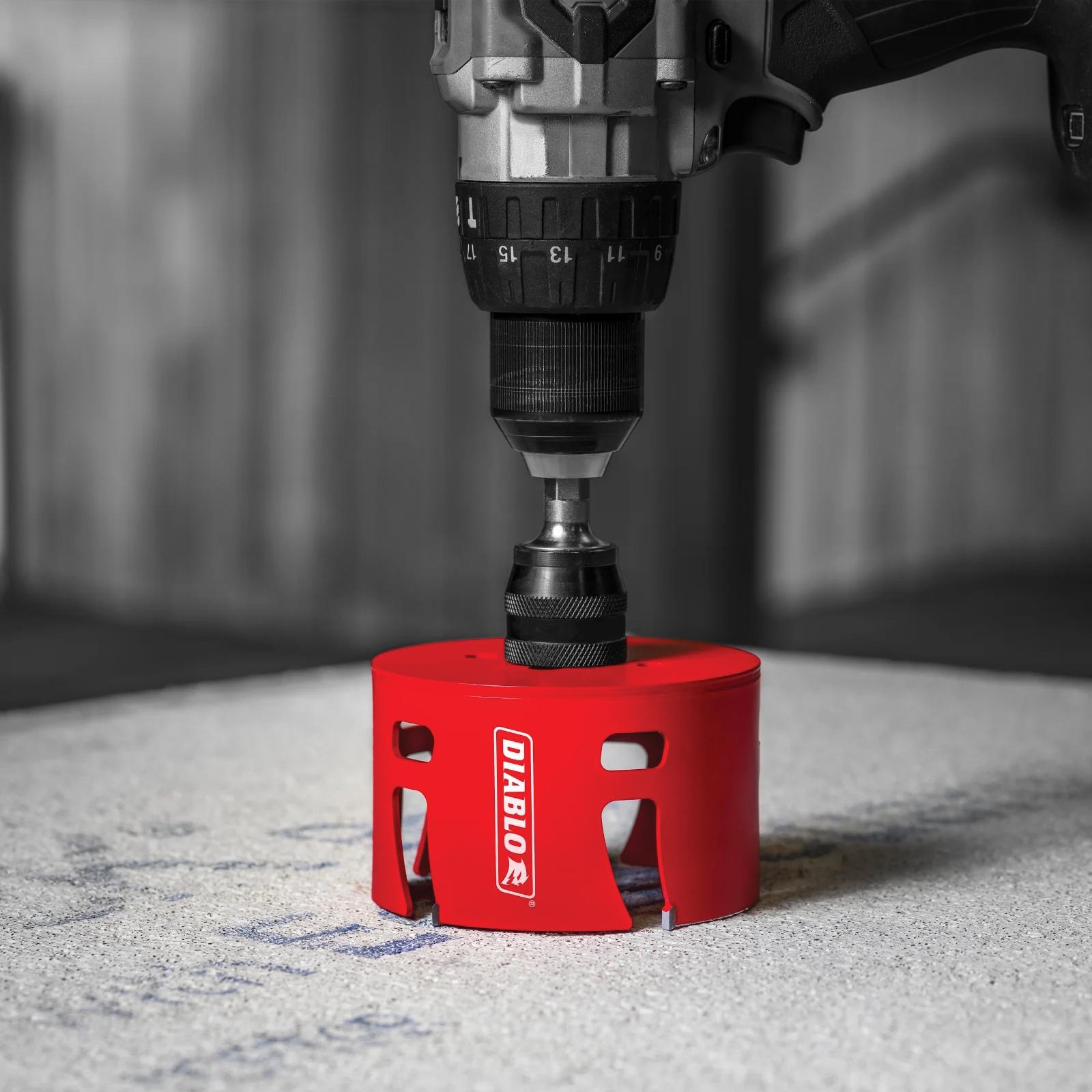 DIABLO&reg; Demo Demon&reg; DHS2563CTR Rough-In Hole Saw, 2-9/16 in Dia Saw, Carbide Tooth